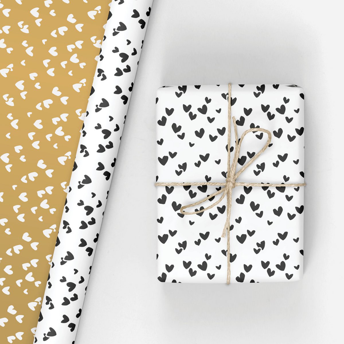 Solo Hearts - Rolls of wrapping paper - 10 pieces
