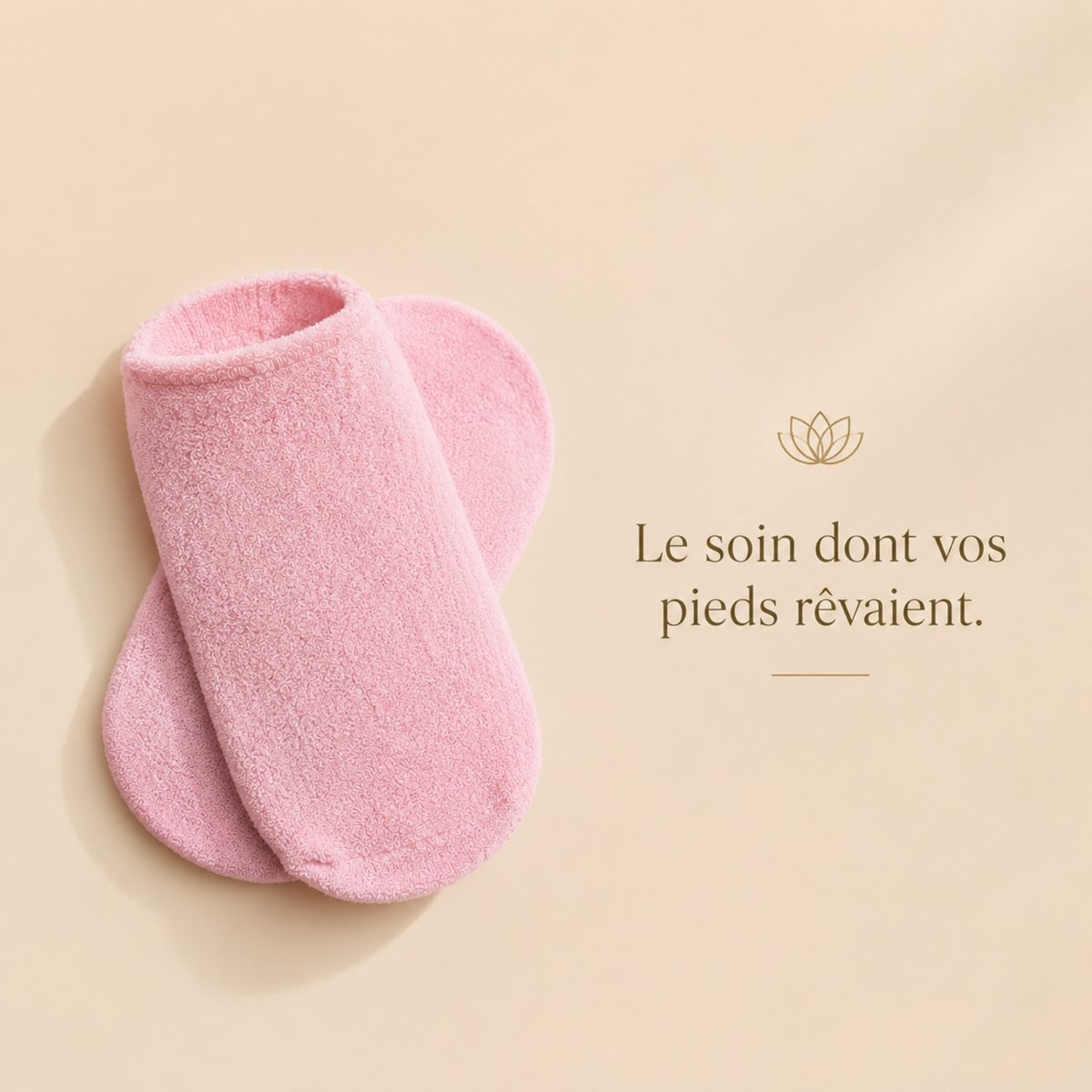 Moisturizing Rose SPA Socks - Gel with Jojoba and Olive Oils, Vitamin E and Lavender - Against Dry and Cracked Feet, Restores Softness and Suppleness to Feet
