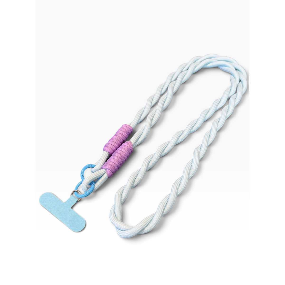 Lange telefoonketting 'LOLA' - lichtblauw