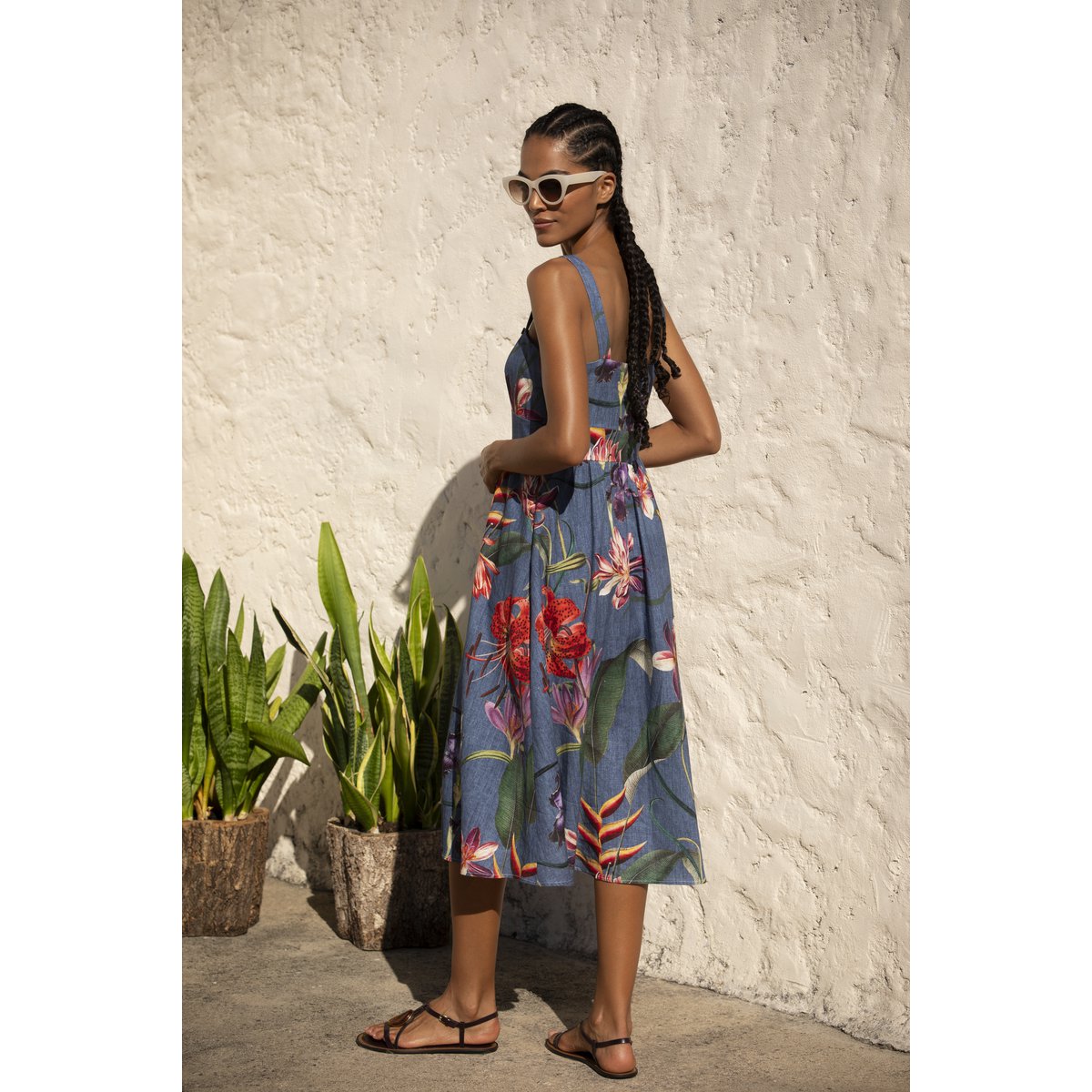 Midi-jurk Wild Bloom