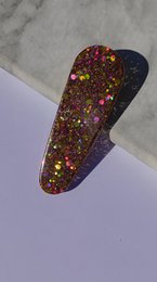 ⋒ pacchetto di clip per capelli in resina - Fuoco glitter (8 articoli) ⋒