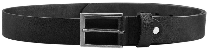 Leonardo Verrelli genuine leather belt, black, can be shortened, length 110 cm