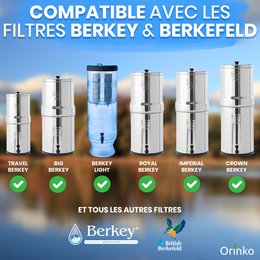 Cartucce per filtro per filtro dell'acqua per gravità - Compatibile con Berkey e Berkefeld Filter