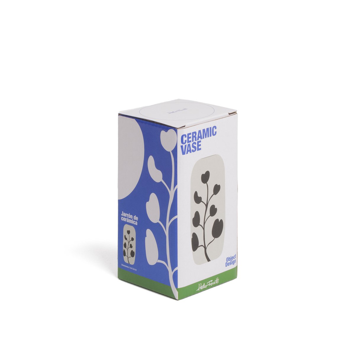 SMALL WHITE CERAMIC VASE HF