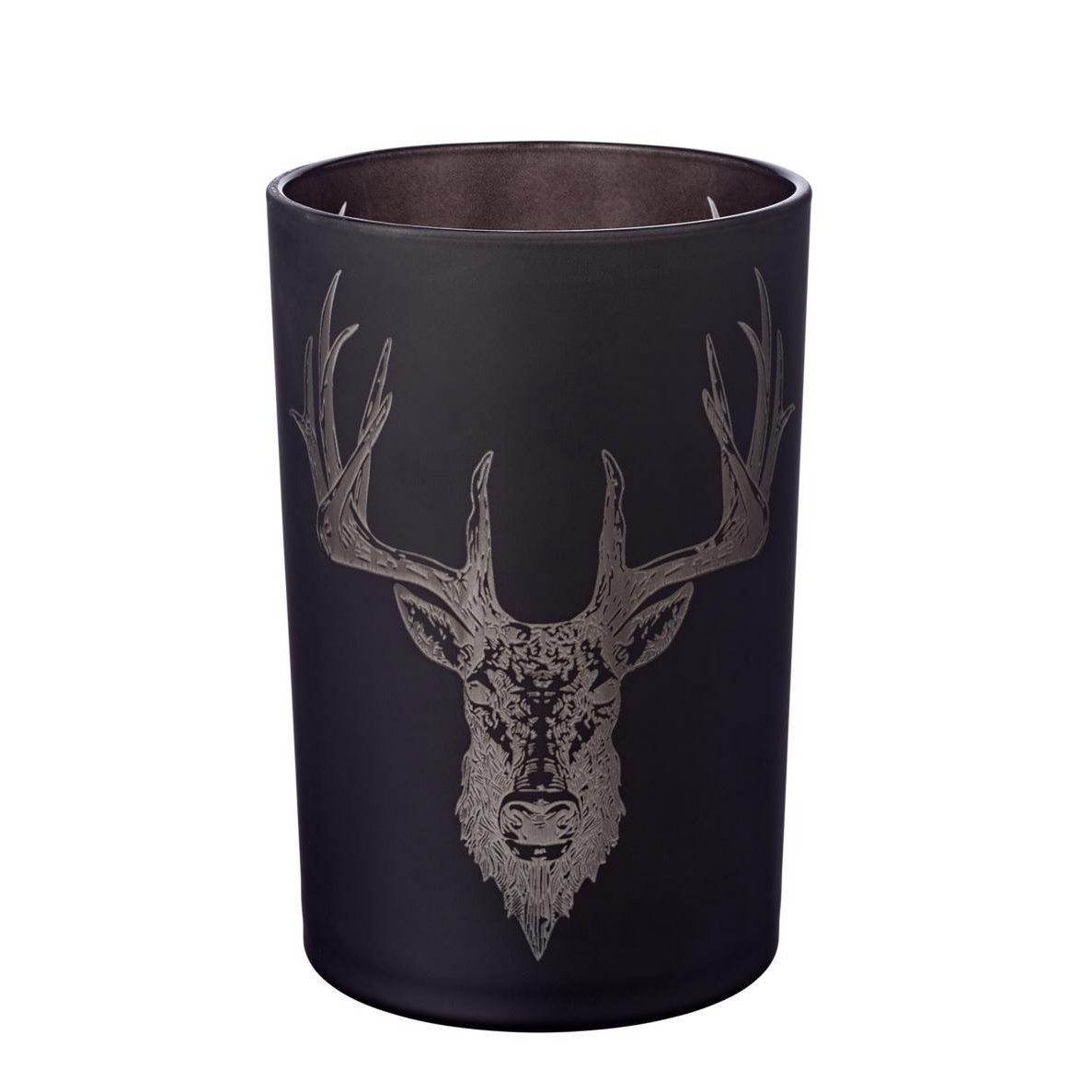 EDZARD Alex hurricane lamp matt black H 18 cm