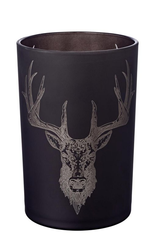 EDZARD Alex hurricane lamp matt black H 18 cm