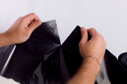 Recycelte Hochleistungs-Müllsäcke 120 l, 100 µm, schwarz