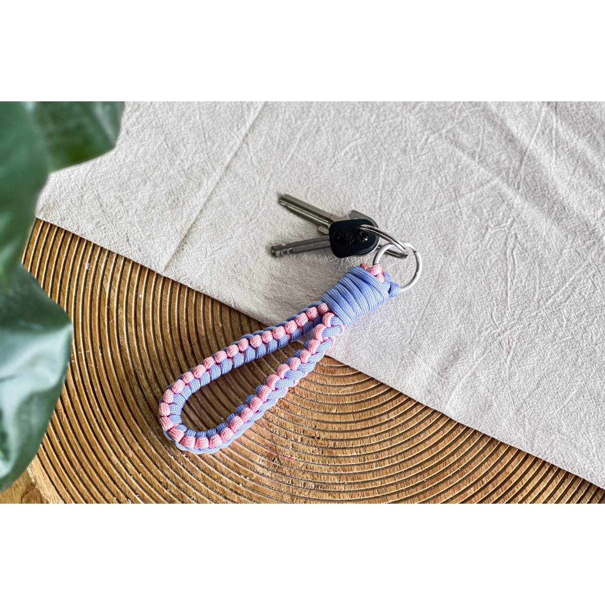 DIY pakket Macramé sleutelhanger (2 stuks)