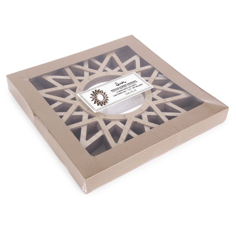 LUCE SPECCHIO SOLE IN LEGNO