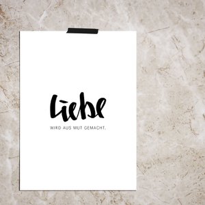 Liebe wird aus Mut gemacht / Poster