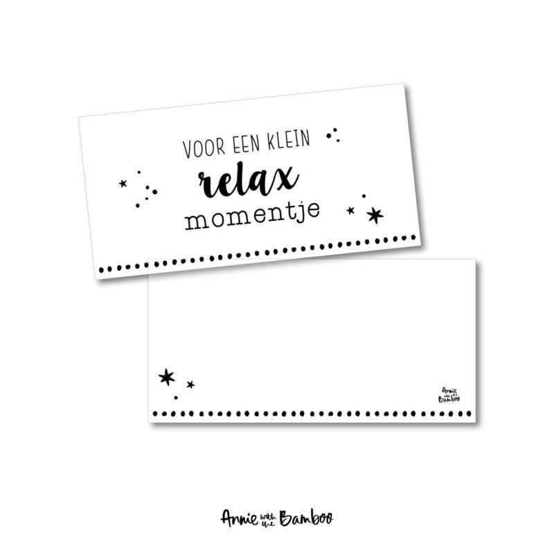 Gift top card - Relax moment
