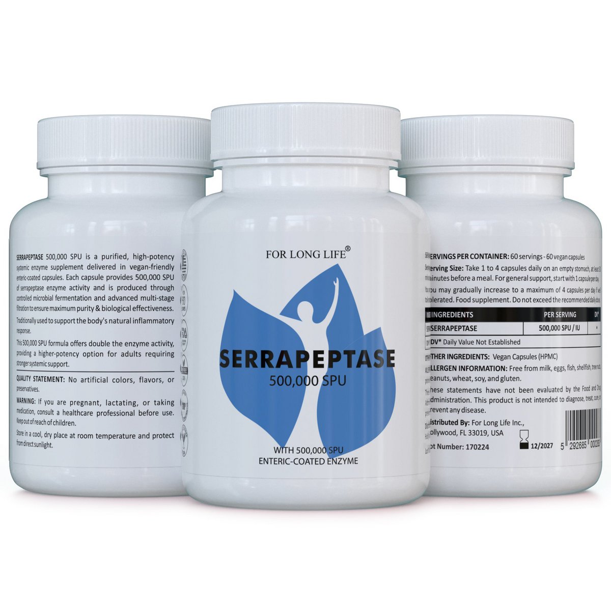 SERRAPEPTASE 500 – Systemisch enzymsupplement
