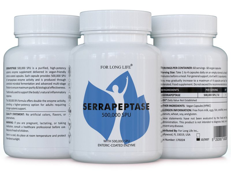 SERRAPEPTASE 500 – Systemisch enzymsupplement