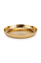 Plate Metal Gold 12cm