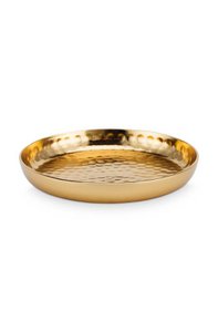 Plate Metal Gold 12cm