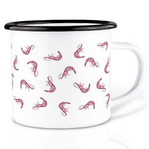 Enamel cup – Shrimp Cocktail