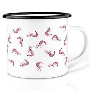 Enamel cup – Shrimp Cocktail