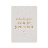 Kaart Pensioen | Goudfolie