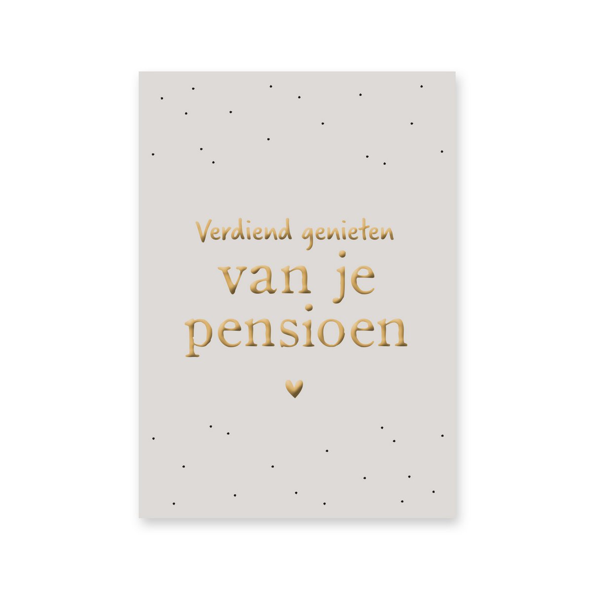 Tarjeta de Retiro | papel de oro