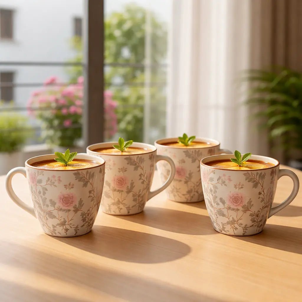 Coffee Mug | Handcrafted Peony Handmade | Stoneware