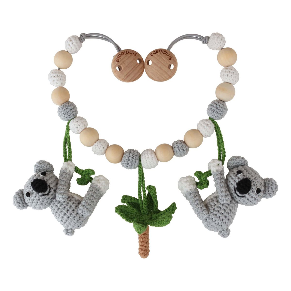 Cadena de cochecito de ganchillo Koala COCO (orgánico)