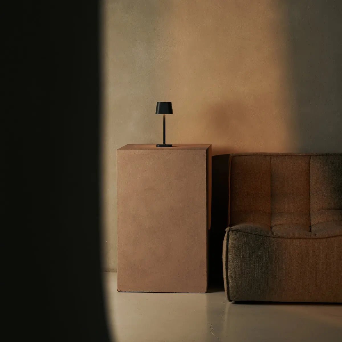 Ava Stone Grey Rechargeable Table Lamp