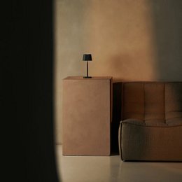 Ava Stone Grey Rechargeable Table Lamp