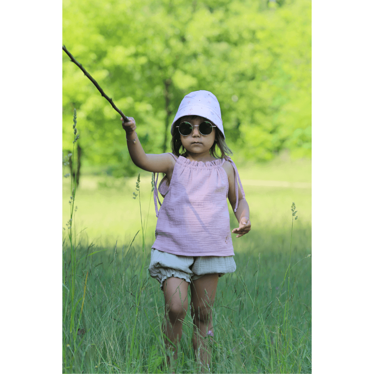 ALBINA hat for girls - GREEN