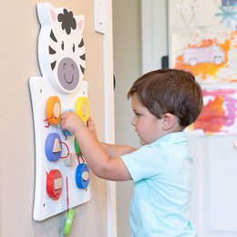 Wall-Wall Game - Shape Puzzle - Zebra