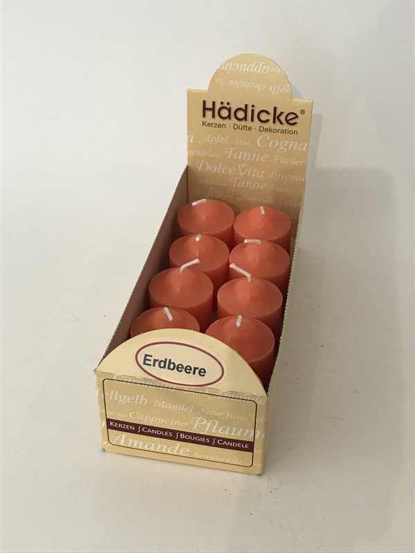 Scented votive candle strawberry, 10 pcs / box