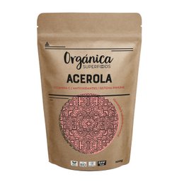 Organic acerola powder, 100g. Acerola is a natural source of vitamin C.