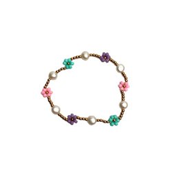 Armbånd | Blomster/perler