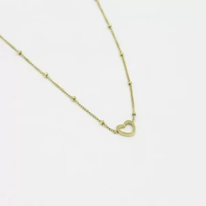 balls necklace with heart je12624 - Gold