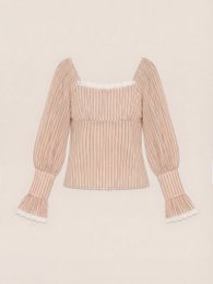 Strawberry Crush roze gestreepte blouse