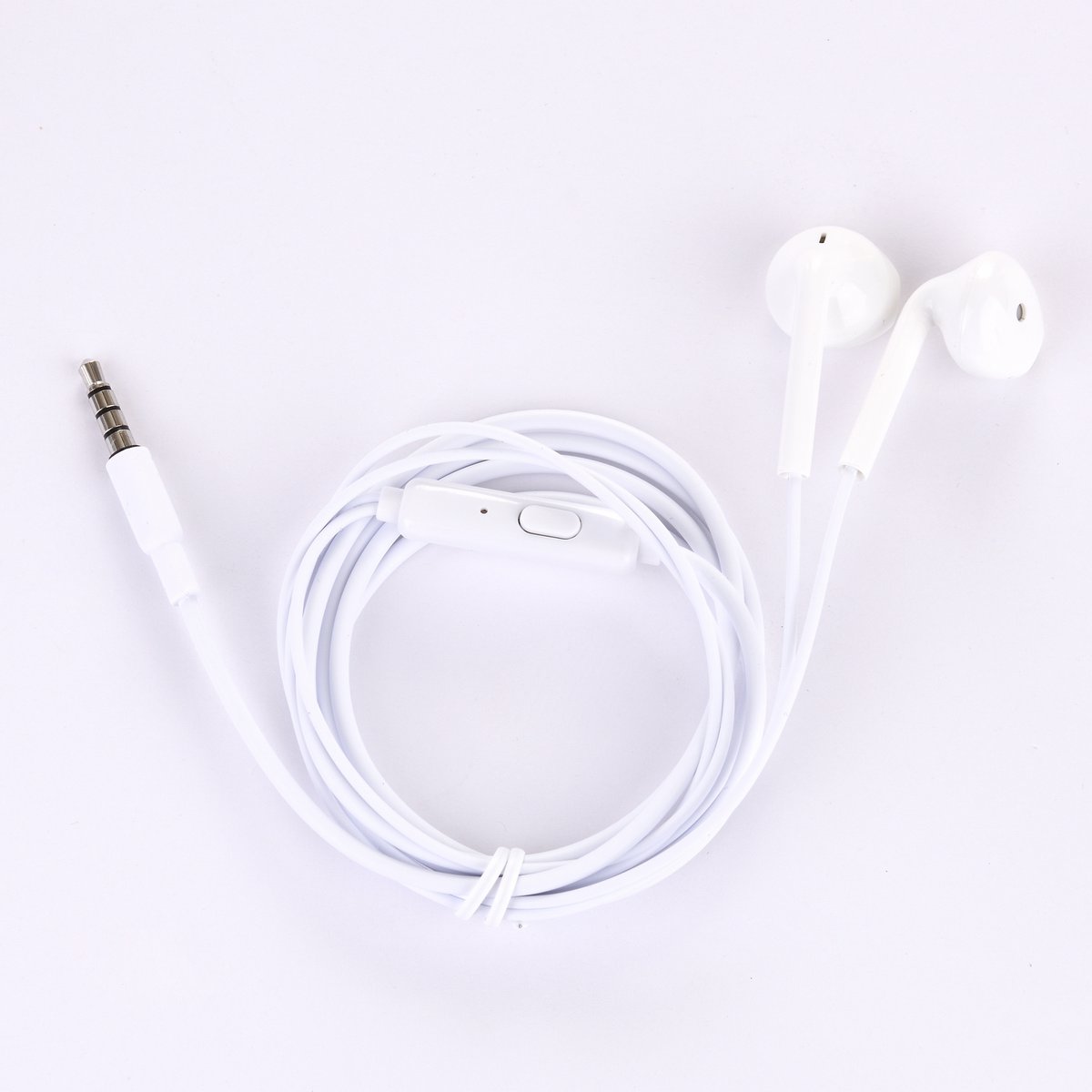 3.5mm Jack Stereo Earphones with Mic Tekmee – White