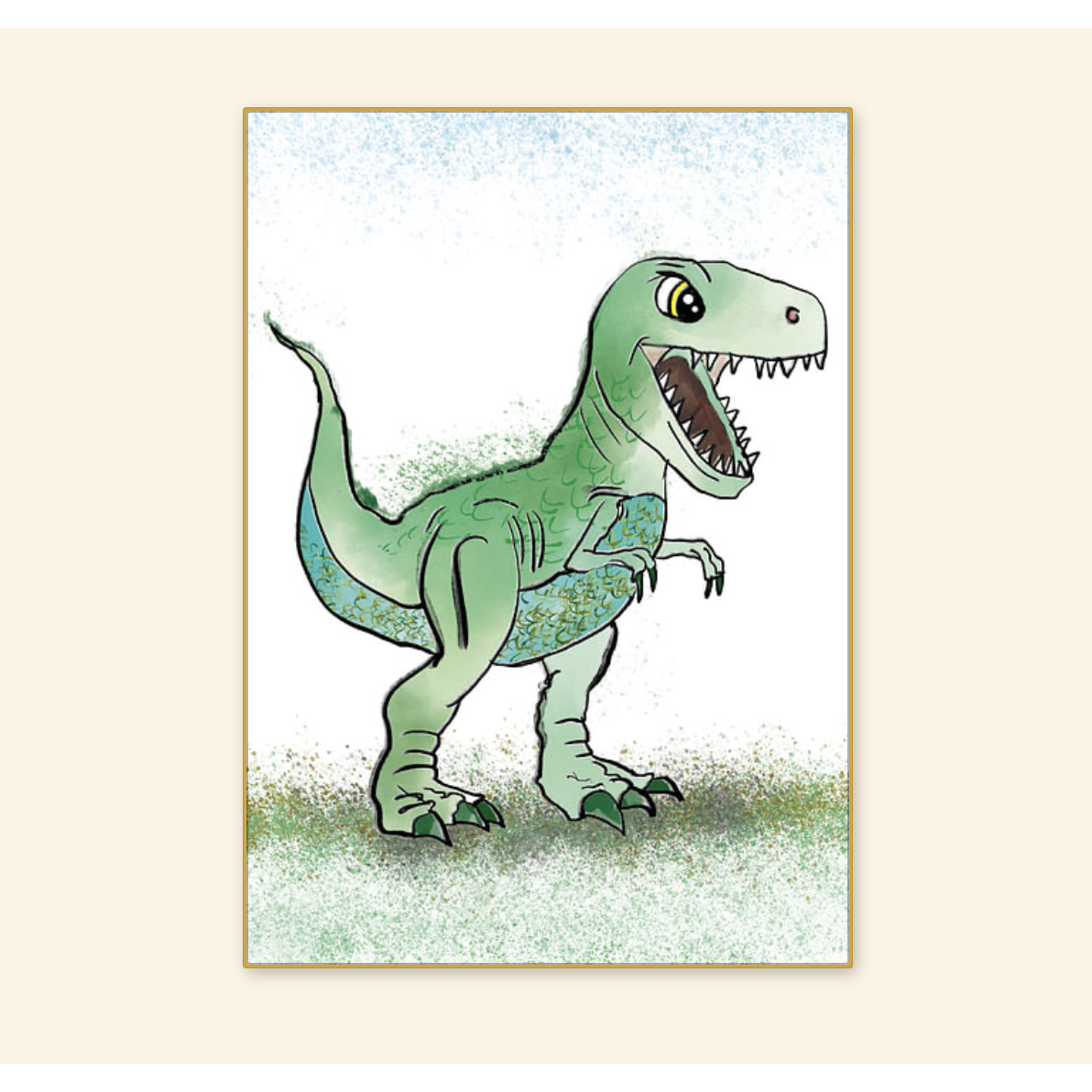 Plakat A3 Dinozaur tyranozaur rex