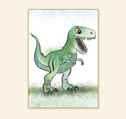 Poster A3 Dinosaurus tyrannosaurus rex