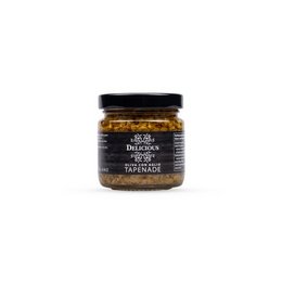 Olive and garlic tapenade, a savory Mediterranean spread made with olives, garlic, and herbs. Ideal for dipping, topping, or spreading on bread.