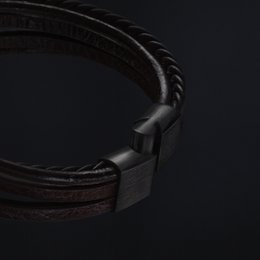 Leather bracelet "Braid"