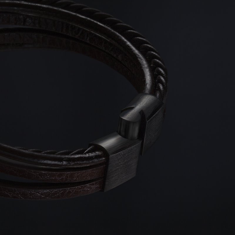 Leather bracelet "Braid"
