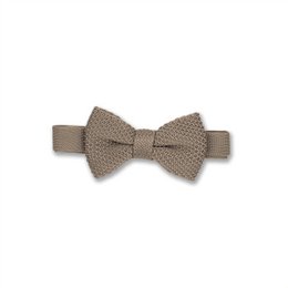Papillon per bambini in maglia color champagne