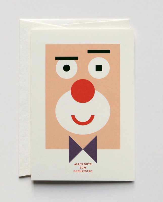 Geburtstagskarte Happy Clown