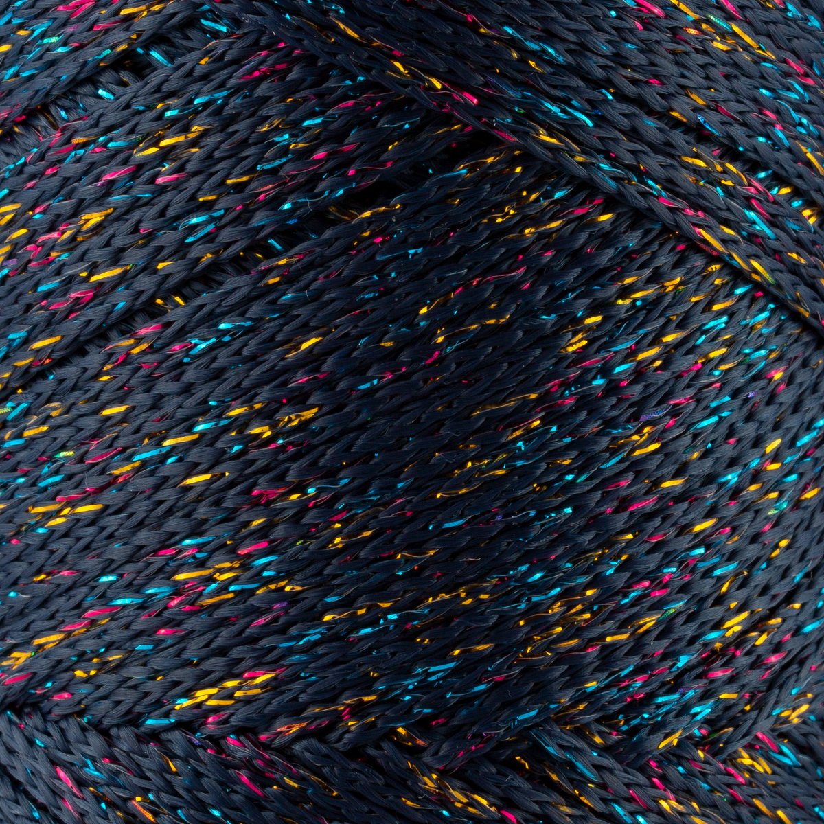 Sensy Premium 2mm Multi Sparkle - Cordón de macramé 90% polipropileno / 10% poliéster de 251 yardas