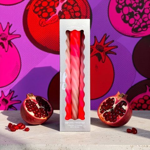 Dip Dye Twisted * Shades of Pomegranate