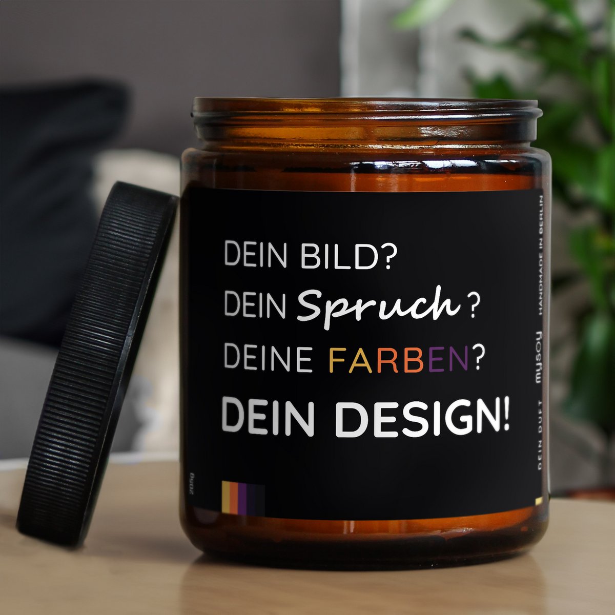 Bougie parfumée personnalisée | Logo de l'employé cadeau promotionnel