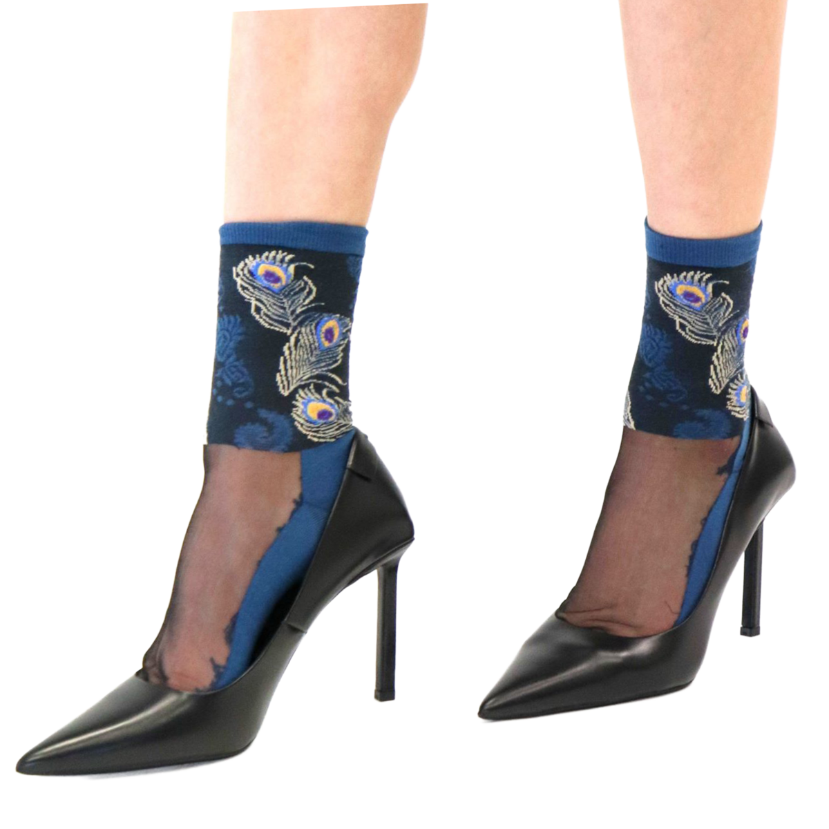 Chaussettes en voile resistant Antonia - Blue
