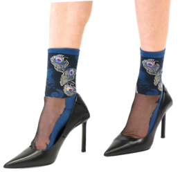 Calcetines voile resistente Antonia - Azul