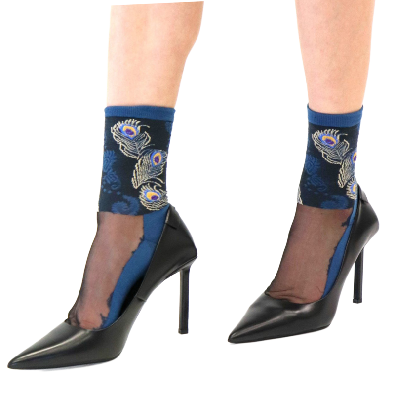 Chaussettes en voile resistant Antonia - Blue