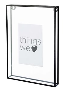 Photo Frame Metal Black 20x28x3.5cm