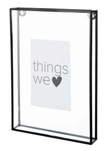 Photo Frame Metal Black 20x28x3.5cm